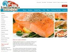 Tablet Screenshot of lobsterworld.com